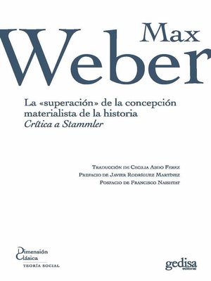 cover image of La "superación" de la concepción materialista de la historia